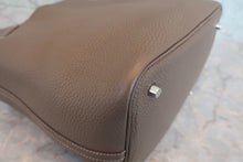 Load image into Gallery viewer, HERMES PICOTIN LOCK MM Clemence leather Etoupe gray □O Engraving Hand bag 800070022