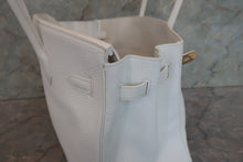 Load image into Gallery viewer, HERMES BIRKIN 35 Clemence leather White □H Engraving Hand bag 700090137