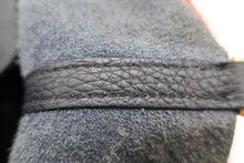 Load image into Gallery viewer, HERMES PICOTIN LOCK ECLAT MM Clemence leather/Swift leather Blue Indigo/Orange poppy X Engraving Hand bag 800090244