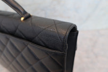 画像をギャラリービューアに読み込む, CHANEL/シャネル マトラッセハンドバッグ キャビアスキン ブラック/ゴールド金具 ハンドバッグ 800010030