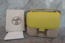 Load image into Gallery viewer, HERMES CONSTANCE3 MINI Epsom leather Lime D Engraving Shoulder bag 700080169