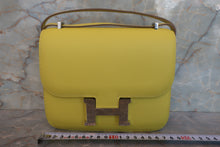Load image into Gallery viewer, HERMES CONSTANCE3 MINI Epsom leather Lime D Engraving Shoulder bag 700080169