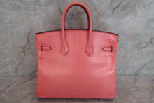 Load image into Gallery viewer, HERMES BIRKIN 25 Lizard Bougainvillier A Engraving Hand bag 600080137