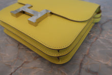 Load image into Gallery viewer, HERMES CONSTANCE3 MINI Epsom leather Lime D Engraving Shoulder bag 700080169