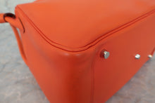 画像をギャラリービューアに読み込む, HERMES/エルメス リンディ34 エバーカラー オレンジ □Q刻印 ショルダーバッグ 600100188