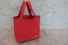 将图片加载到图库查看器,HERMES PICOTIN LOCK MM Clemence leather Rouge de coeur Y刻印 Hand bag 800080098