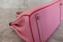 Load image into Gallery viewer, HERMES BIRKIN 30 Personal order Chevre myzore goatskim Pink/Rose tyrien □P Engraving Hand bag 700120073