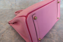 Load image into Gallery viewer, HERMES BIRKIN 30 Personal order Chevre myzore goatskim Pink/Rose tyrien □P Engraving Hand bag 700120073