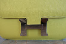 Load image into Gallery viewer, HERMES CONSTANCE3 MINI Epsom leather Lime D Engraving Shoulder bag 700080169