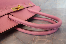 Load image into Gallery viewer, HERMES BIRKIN 30 Personal order Chevre myzore goatskim Pink/Rose tyrien □P Engraving Hand bag 700120073