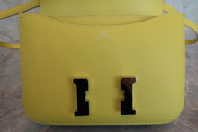Load image into Gallery viewer, HERMES CONSTANCE3 MINI Epsom leather Lime D Engraving Shoulder bag 700080169