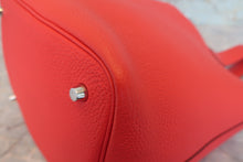 将图片加载到图库查看器,HERMES PICOTIN LOCK MM Clemence leather Rouge de coeur Y刻印 Hand bag 800080098