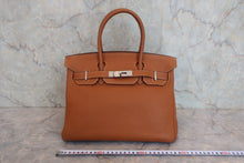 画像をギャラリービューアに読み込む, HERMES/エルメス バーキン30 トゴ ゴールド □J刻印 ハンドバッグ 800010060