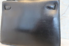 画像をギャラリービューアに読み込む, HERMES/エルメス ケリー28 ボックスカーフ ブラック 〇T刻印 ハンドバッグ 7000010230