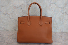 画像をギャラリービューアに読み込む, HERMES/エルメス バーキン30 トゴ ゴールド □J刻印 ハンドバッグ 800010060