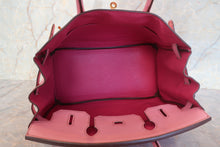 Load image into Gallery viewer, HERMES BIRKIN 30 Personal order Chevre myzore goatskim Pink/Rose tyrien □P Engraving Hand bag 700120073