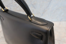 画像をギャラリービューアに読み込む, HERMES/エルメス ケリー28 ボックスカーフ ブラック 〇T刻印 ハンドバッグ 7000010230