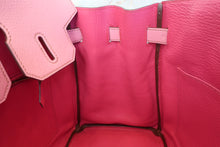 Load image into Gallery viewer, HERMES BIRKIN 30 Personal order Chevre myzore goatskim Pink/Rose tyrien □P Engraving Hand bag 700120073