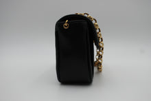 Load image into Gallery viewer, CHANEL Mini Matelasse Chain shoulder bag Lambskin Black/Gold hardware Shoulder bag 800090204