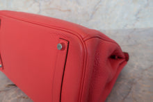 将图片加载到图库查看器,HERMES BIRKIN 35 Clemence leather Bougainvillier □N刻印 Hand bag 700100178