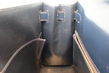 將圖片載入圖庫檢視器 HERMES/エルメス ケリー28 ボックスカーフ ネイビー 〇J刻印 ショルダーバッグ 700090117