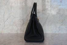 Load image into Gallery viewer, HERMES BIRKIN 30 Togo leather Black □H Engraving Hand bag 700120068