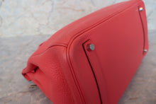将图片加载到图库查看器,HERMES BIRKIN 35 Clemence leather Bougainvillier □N刻印 Hand bag 700100178