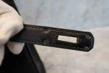 画像をギャラリービューアに読み込む, HERMES/エルメス ケリー28 ボックスカーフ ブラック 〇T刻印 ハンドバッグ 7000010230