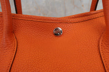 将图片加载到图库查看器,HERMES GARDEN PARTY PM Negonda leather Orange □N刻印 Tote bag 800050089