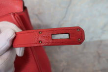 将图片加载到图库查看器,HERMES BIRKIN 35 Clemence leather Bougainvillier □N刻印 Hand bag 700100178