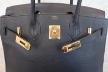 Load image into Gallery viewer, HERMES BIRKIN 30 Togo leather Black □H Engraving Hand bag 700120068