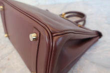 Load image into Gallery viewer, HERMES BIRKIN 25 Graine leather Brown □K Engraving Hand bag 800010041
