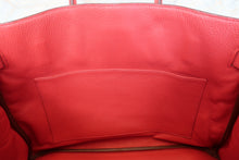 将图片加载到图库查看器,HERMES BIRKIN 35 Clemence leather Bougainvillier □N刻印 Hand bag 700100178