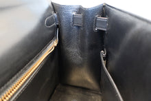 画像をギャラリービューアに読み込む, HERMES/エルメス ケリー28 ボックスカーフ ブラック 〇T刻印 ハンドバッグ 7000010230
