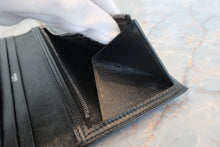 Load image into Gallery viewer, HERMES  Bearn classic Box carf leather Black □G Engraving Wallet 700050243