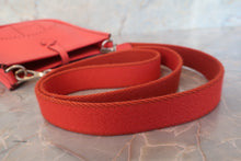 将图片加载到图库查看器,HERMES EVELYNE TPM Clemence leather Vermillon T刻印 Shoulder bag 700120049