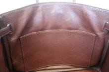 Load image into Gallery viewer, HERMES BIRKIN 25 Graine leather Brown □K Engraving Hand bag 800010041