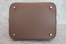 将图片加载到图库查看器,HERMES PICOTIN LOCK MM Clemence leather Etoupe gray D刻印 Hand bag 800030084