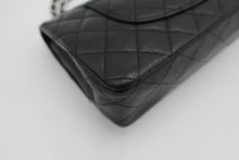 画像をギャラリービューアに読み込む, CHANEL/シャネル マトラッセWフラップWチェーンショルダーバッグ キャビアスキン ブラック/シルバー金具 ショルダーバッグ 800100023