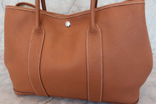 将图片加载到图库查看器,HERMES  GARDEN PARTY PM Negonda leather Gold □K刻印 Tote bag 700100167