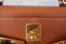 画像をギャラリービューアに読み込む, HERMES/エルメス ケリー28 トゴ ゴールド □E刻印 ショルダーバッグ 800010025