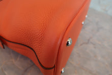 将图片加载到图库查看器,HERMES/BOLIDE 31 Clemence leather Orange poppy T刻印 Shoulder bag 800050090