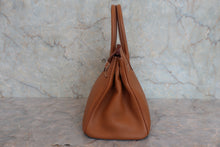 将图片加载到图库查看器,HERMES BIRKIN 30 Togo leather Gold □Q刻印 Hand bag 800020085