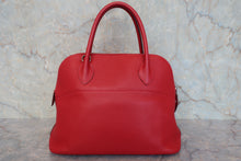 将图片加载到图库查看器,HERMES/BOLIDE 31 Clemence leather Rouge casaque □Q刻印 Shoulder bag 800020176