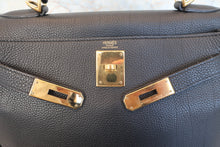 將圖片載入圖庫檢視器 HERMES/エルメス ケリー28 トゴ ブラック □I刻印 ショルダーバッグ 700120062