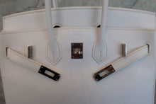 Load image into Gallery viewer, HERMES BIRKIN 25 Epsom leather White □R Engraving Hand bag 700080085