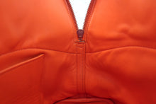 将图片加载到图库查看器,HERMES/BOLIDE 31 Clemence leather Orange poppy T刻印 Shoulder bag 800050090