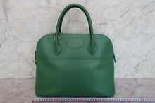 画像をギャラリービューアに読み込む, HERMES/エルメス ボリード35 バイカラー クシュベル グリーン/ネイビー 〇V刻印 ショルダーバッグ 700090136
