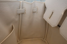 Load image into Gallery viewer, HERMES BIRKIN 25 Epsom leather White □R Engraving Hand bag 700080085