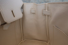 Load image into Gallery viewer, HERMES BIRKIN 25 Epsom leather White □R Engraving Hand bag 700080085